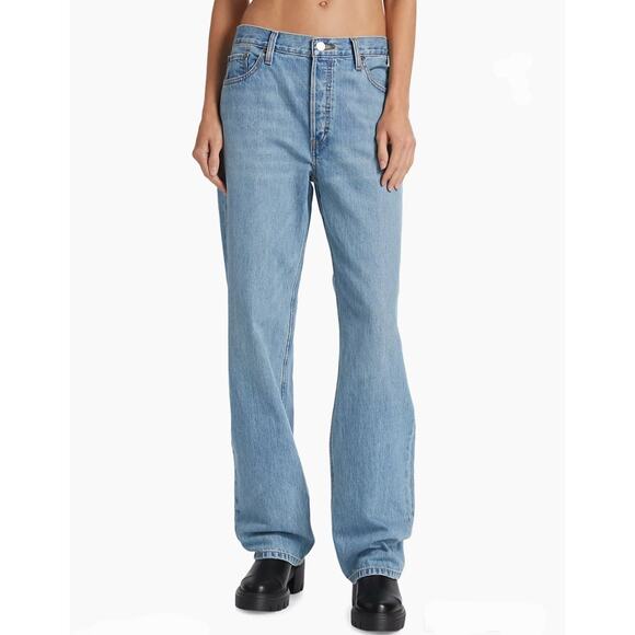 NWT Re/Done Loose Long Straight Relaxed Fit High Waisted Jean Wasted Indigo 30 - Picture 3 of 13